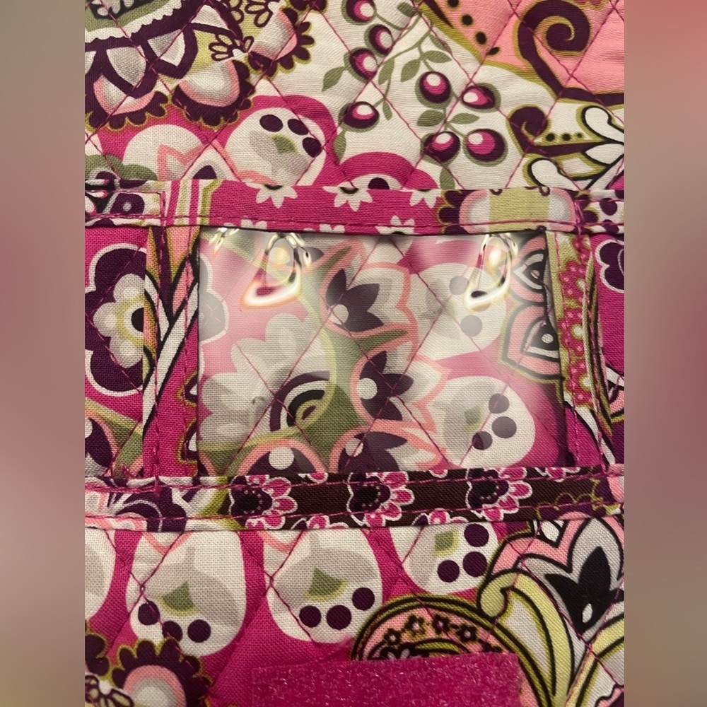 NWOT Vera Bradley Berry Paisley Crossbody bag Dark Pink Berry - Picture 7 of 12